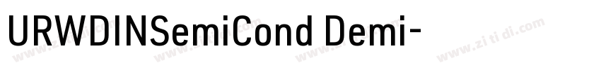 URWDINSemiCond Demi字体转换
